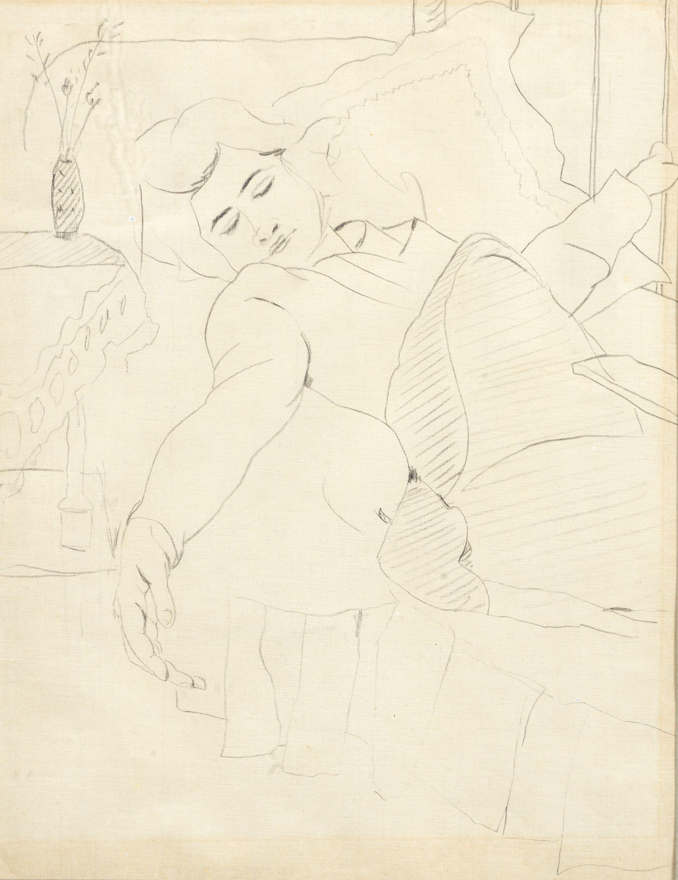 Mahmoud Said - Une Femme Endormie