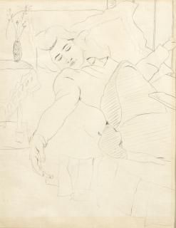 Mahmoud Said - Une Femme Endormie