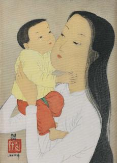 Mai Trung Thu - Femme à l\'Enfant (Mother and Child)