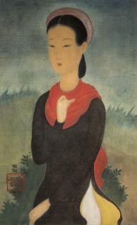 Mai Trung Thu - Femme au châle rouge (Lady with a Red Shawl)