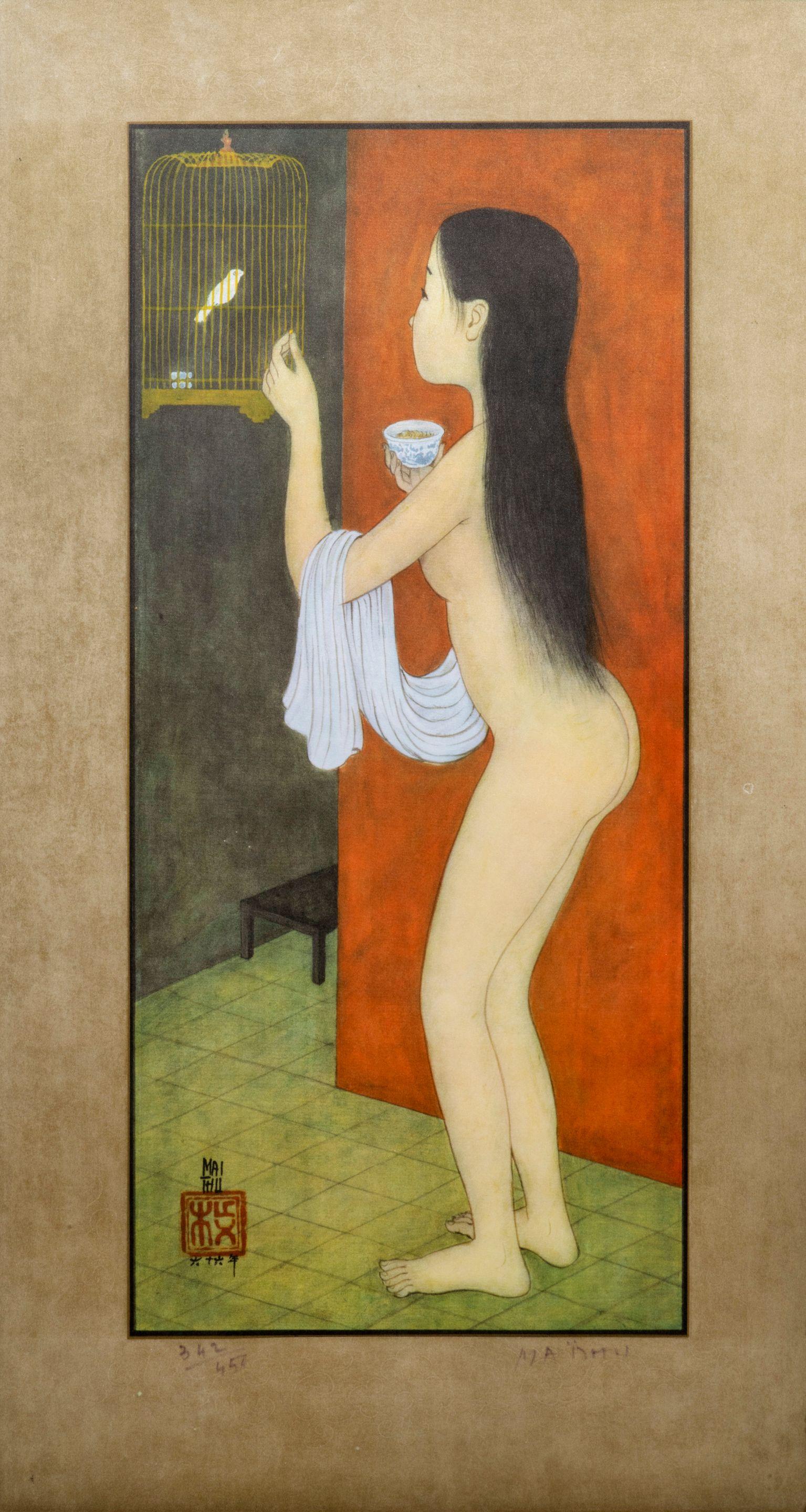 Mai Trung Thu - Nue à la cage d\'oiseau