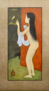 Mai Trung Thu - Nue à la cage d\'oiseau