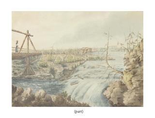 Major Charles Frederick Gibson - The bridge at Bytown [Ontario]