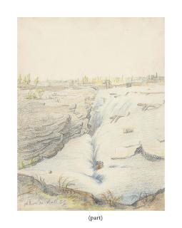 Major Charles Frederick Gibson - Three views of the Grand Kettle Falls, Bytown; ‘The Five Bridges at Bytown from my sitting room window’; and ‘Rideau Falls, Bytown’ [Ontario]