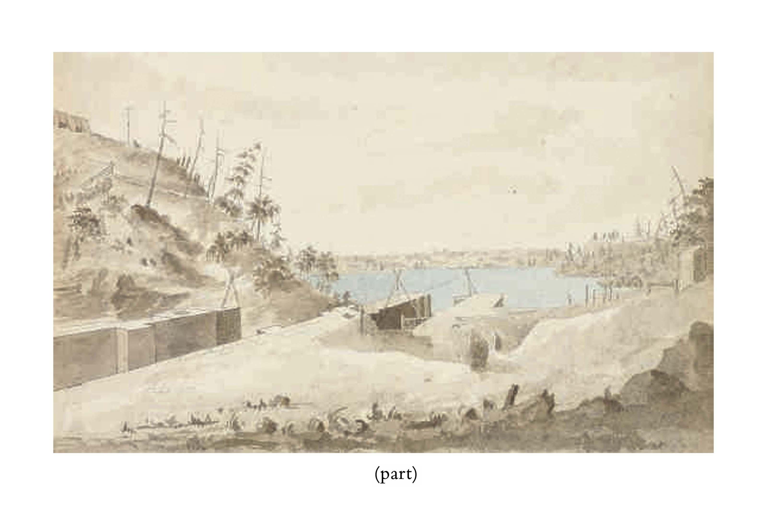Major Charles Frederick Gibson - Two views from the entrance to the Rideau Canal, looking north-west and south-east