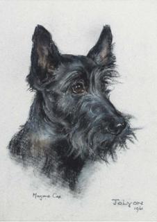 Majorie Cox - Benjy; and Jolyon, a Scottie