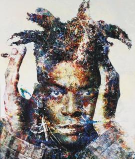 Makoto Saito - Portrait Of Jean-Michel Basquiat 1