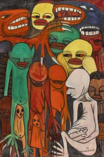 Malangatana Ngwenya - Mozambicanbeastly Figures