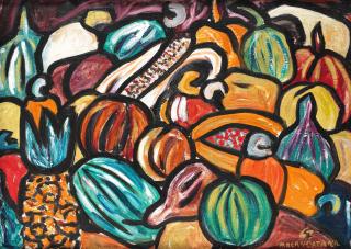 Malangatana Valente Ngwenya - \'Frutos - Natureza Morta\'