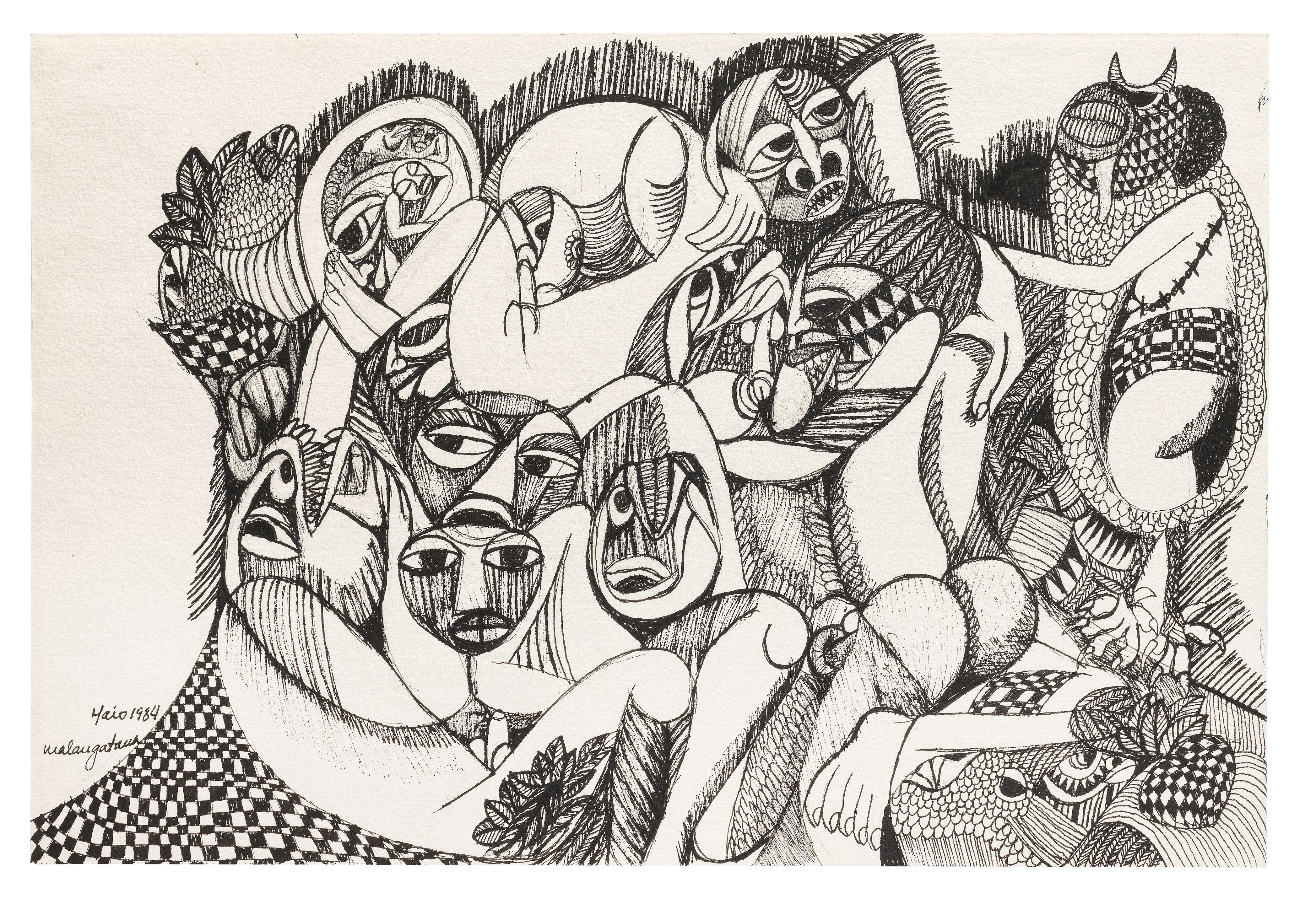 Malangatana Valente Ngwenya - Mythical Beasts