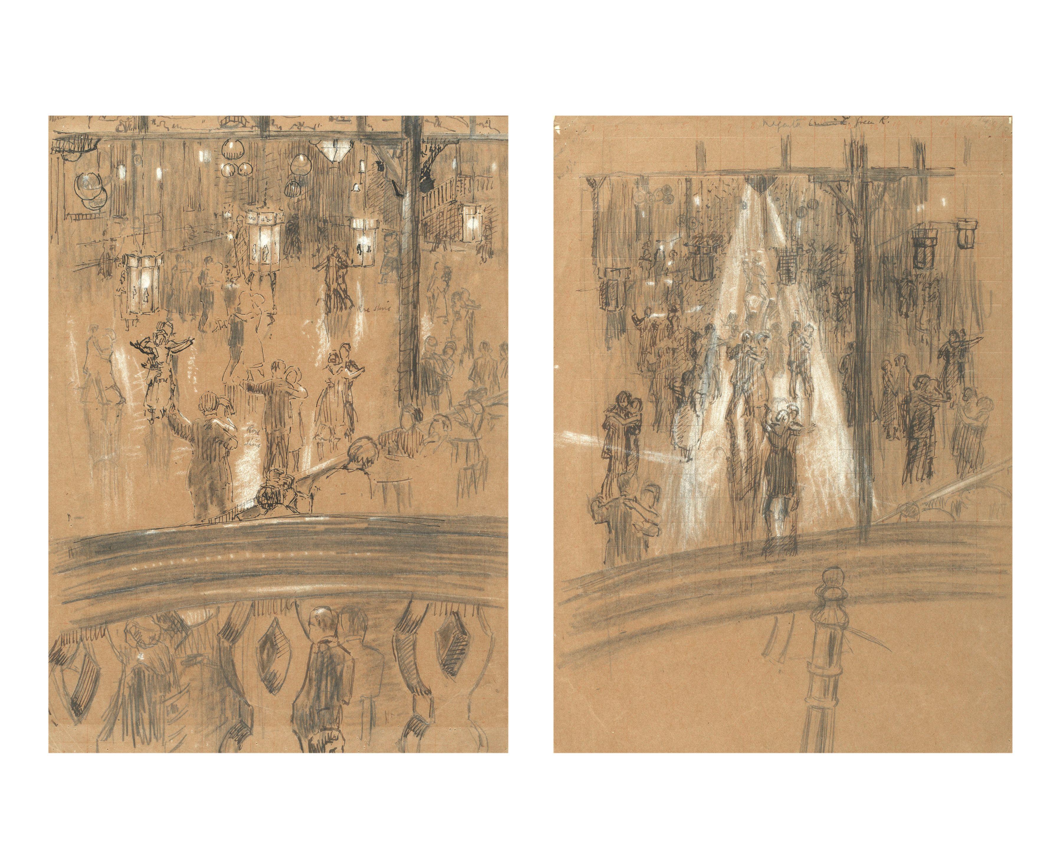 Malcolm Drummond - Studies for \'The Palais de Danse\' and \'Limelight Nights\'