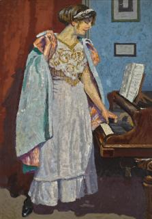 Malcolm Drummond - Zina Ogilvie, The Artist\'S Wife, At The Piano