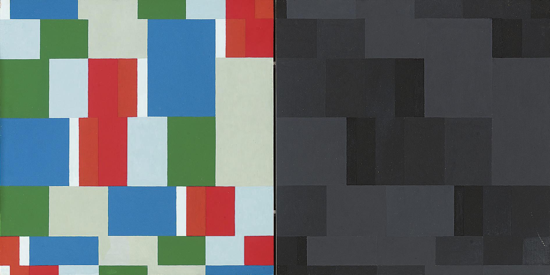 Malcolm Hughes - Double Unit (No. 3a & 3b)