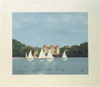 Malcolm Morley - Castle with Sailboats