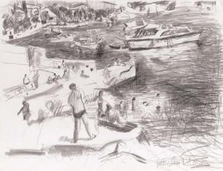 Malcolm Morley - Untitled (Seaside)