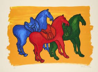 Malcom Morley - Ancient Chinese Horses (für Parkett 52).