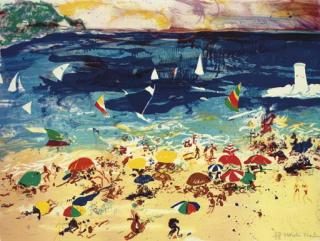 Malcom Morley - Beach Scene (Tyler 374)