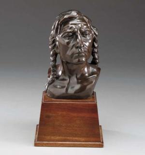 Malvina Hoffman - Head Of A Sioux Indian