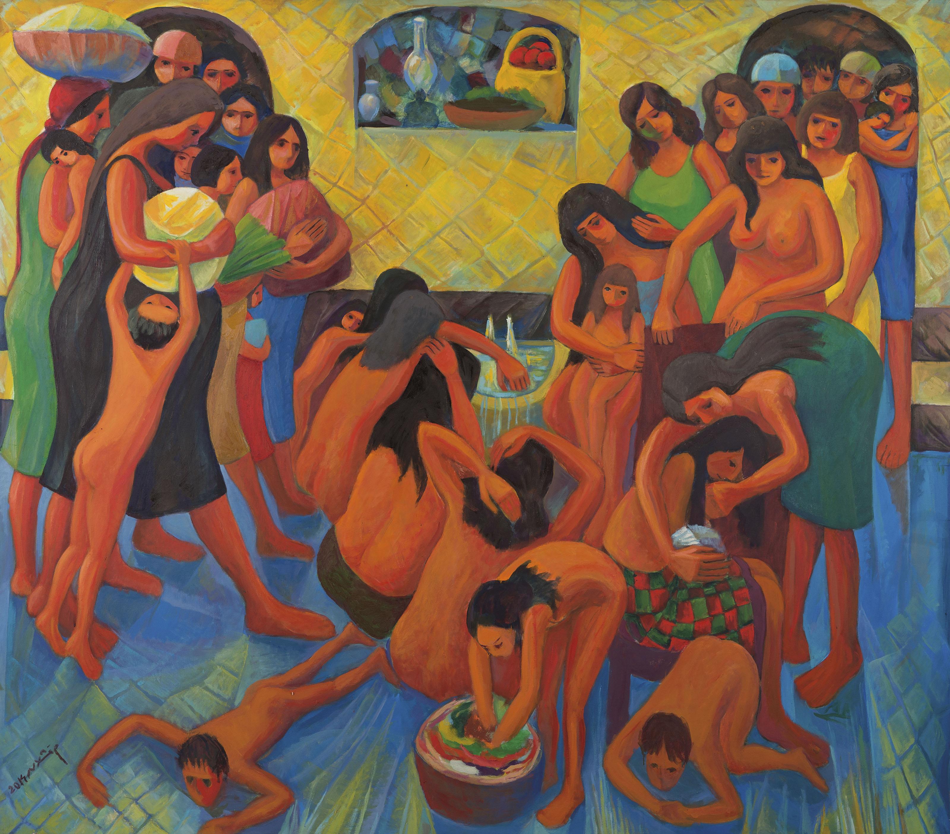 Mamdouh Kashlan - Hammam Al Nissaa’s bil sham (Women’s public bath in Damascus)