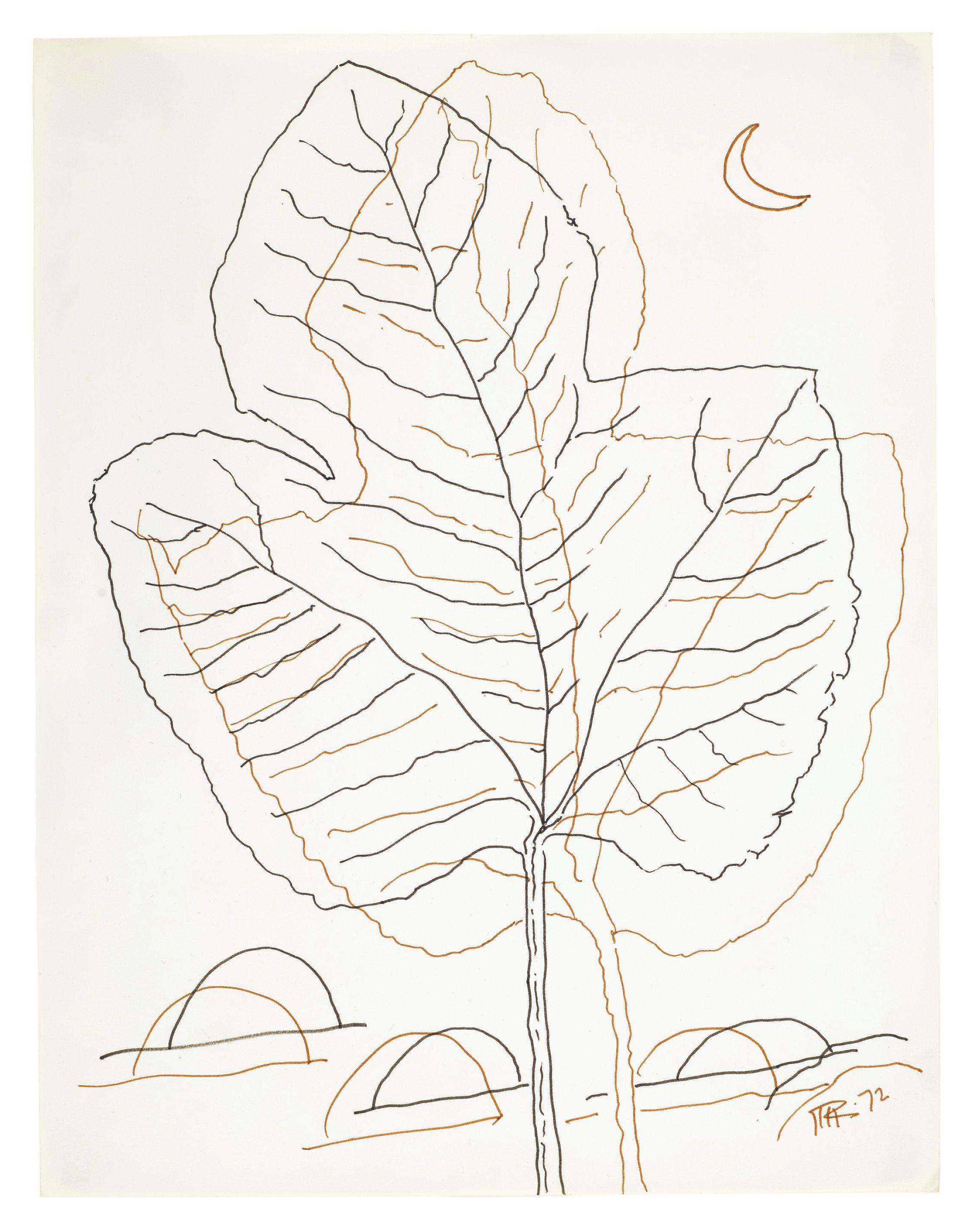 Man Ray - Leaf Tree and Moon