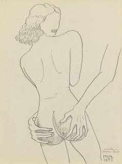 Man Ray - Mains aux fesses