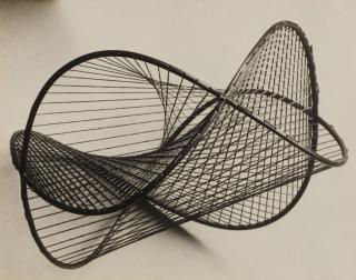 Man Ray - Mathematical Object - Surface à courbure constante négative d\'Enneper, dérivée de la pseudo-sphère, 1936