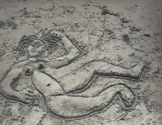 Man Ray - Max Ernst Sand Painting, c. 1936