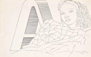 Man Ray - Portrait Initial