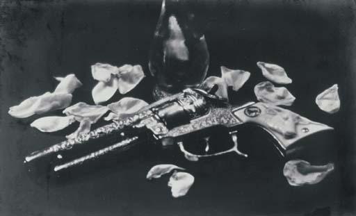 Man Ray - Untitled (Still Life With Revolver And Petals), Circa 1935