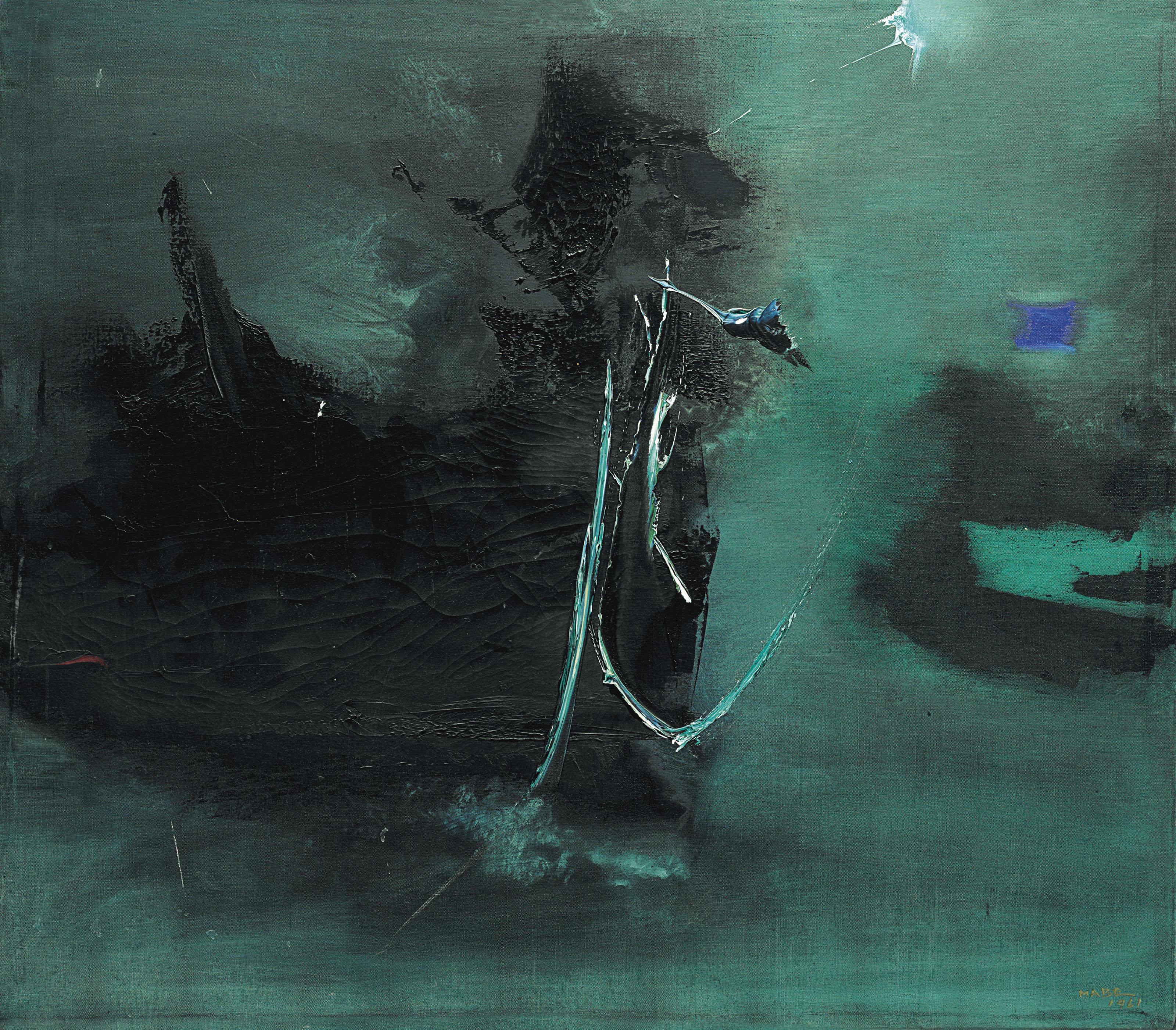 Manabu Mabe - Un documento de verde (no. 216)