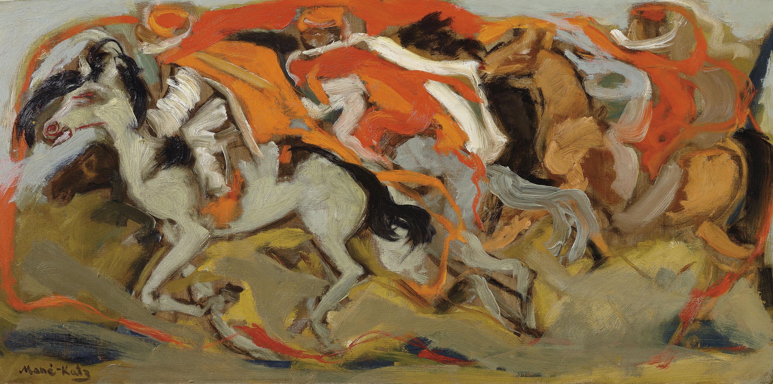 Mané-Katz - Bedouin Horses