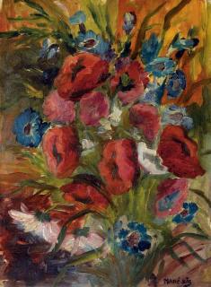 Mane-Katz - Bouquet d\'anémones