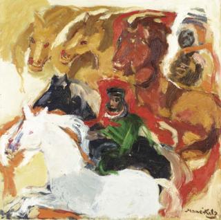 Mané-Katz - Chevaux et cavaliers