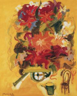 Mané-Katz - La Charette De Fleurs