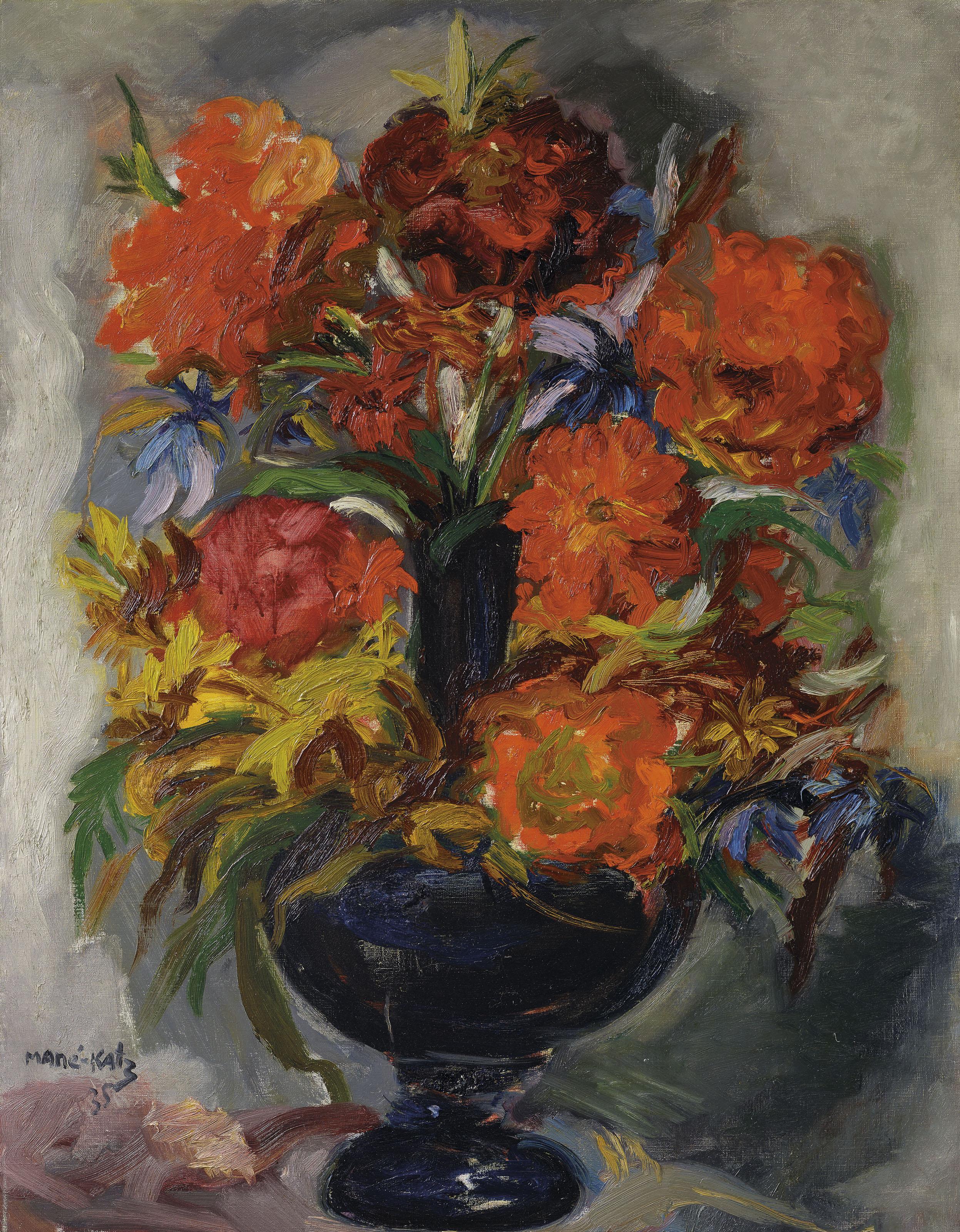 Mané-Katz - Peonies