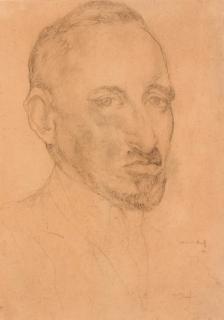 Mané Katz - Portrait d\'homme