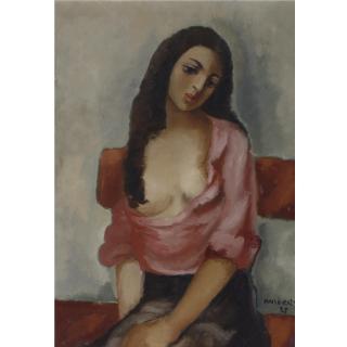 Mané-Katz - Russian Portrait Of A Woman, 1925