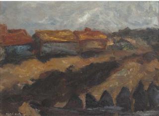 Mané-Katz - Trois maisons