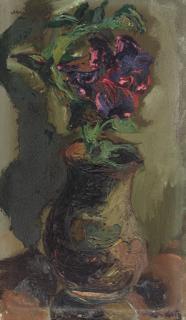 Mané-Katz - Vase de fleurs and Le Contrebassiste