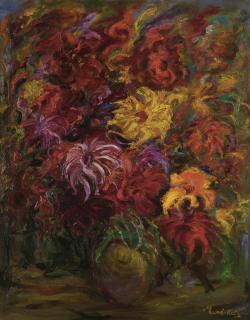 Mané-Katz - Vase De Fleurs