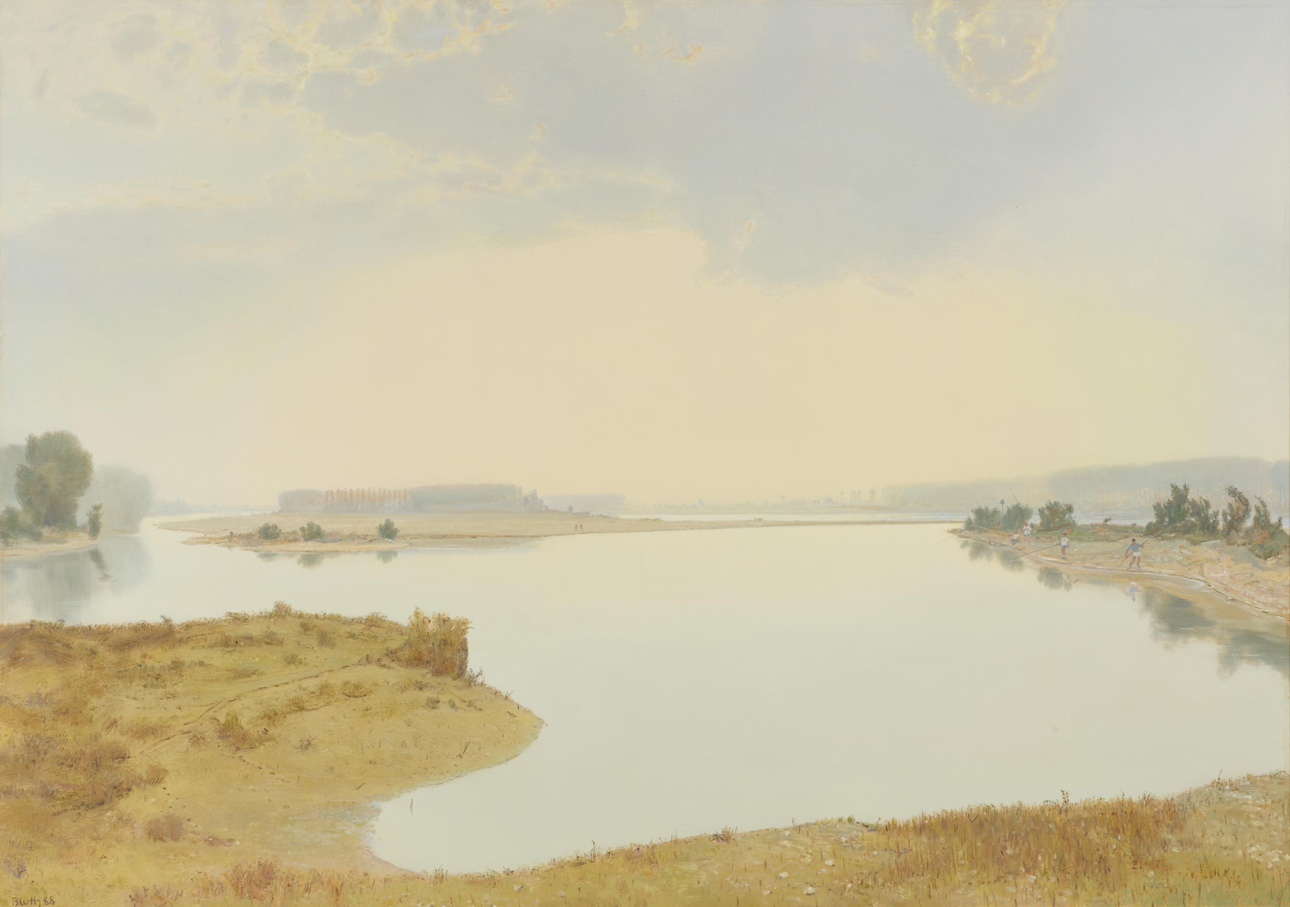 Manfred Bluth - Ein Abend für die Angler am Po bei Mantua.