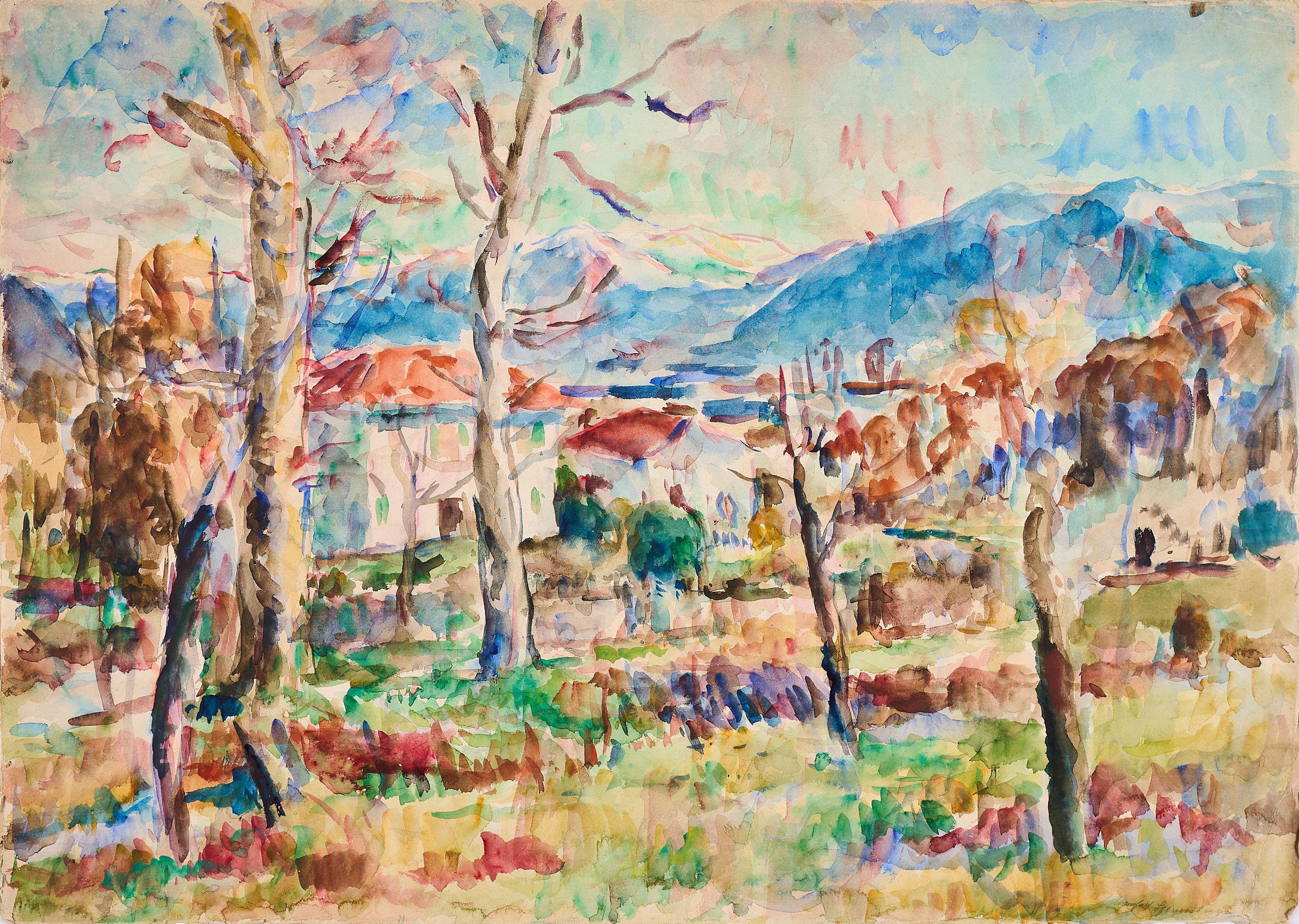 Manfred Henninger - Landschaft bei Losone.