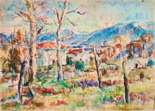 Manfred Henninger - Landschaft bei Losone.