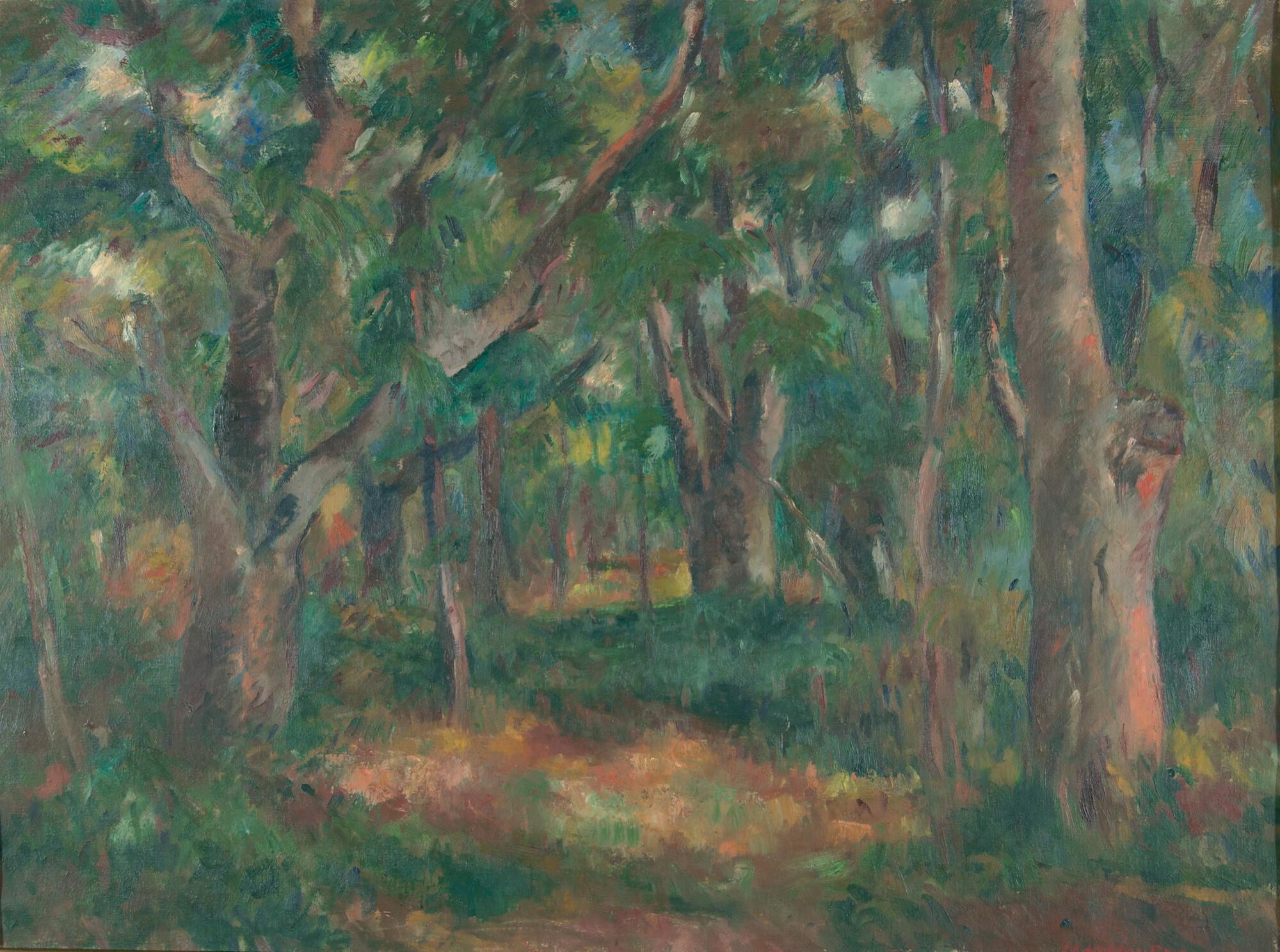 Manfred Henninger - Sommerlicher Kastanienwald im Tessin.