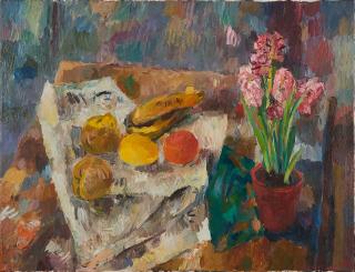 Manfred Henninger - Stillleben mit Hyazinthen.