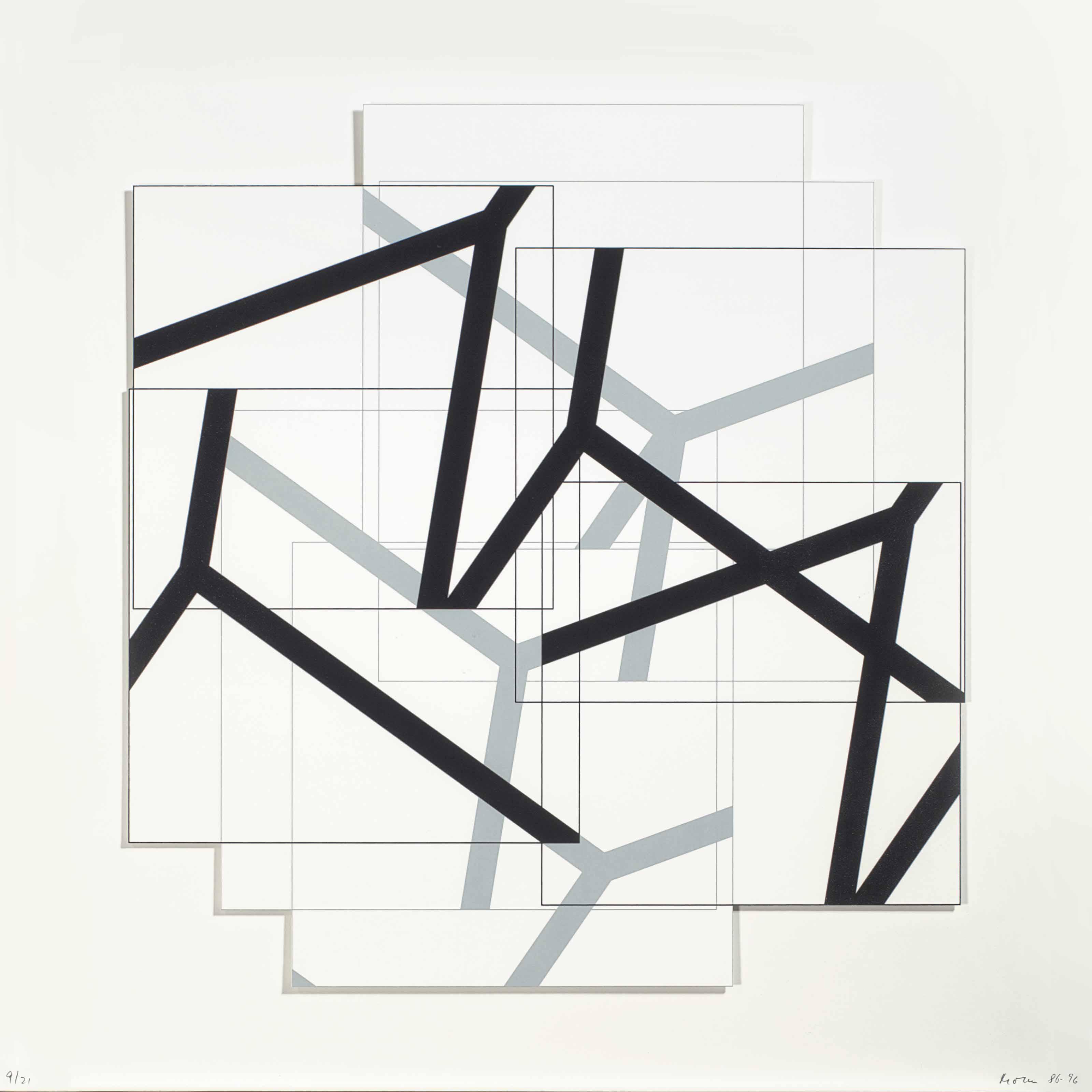 Manfred Mohr - Two Prints By The Artist