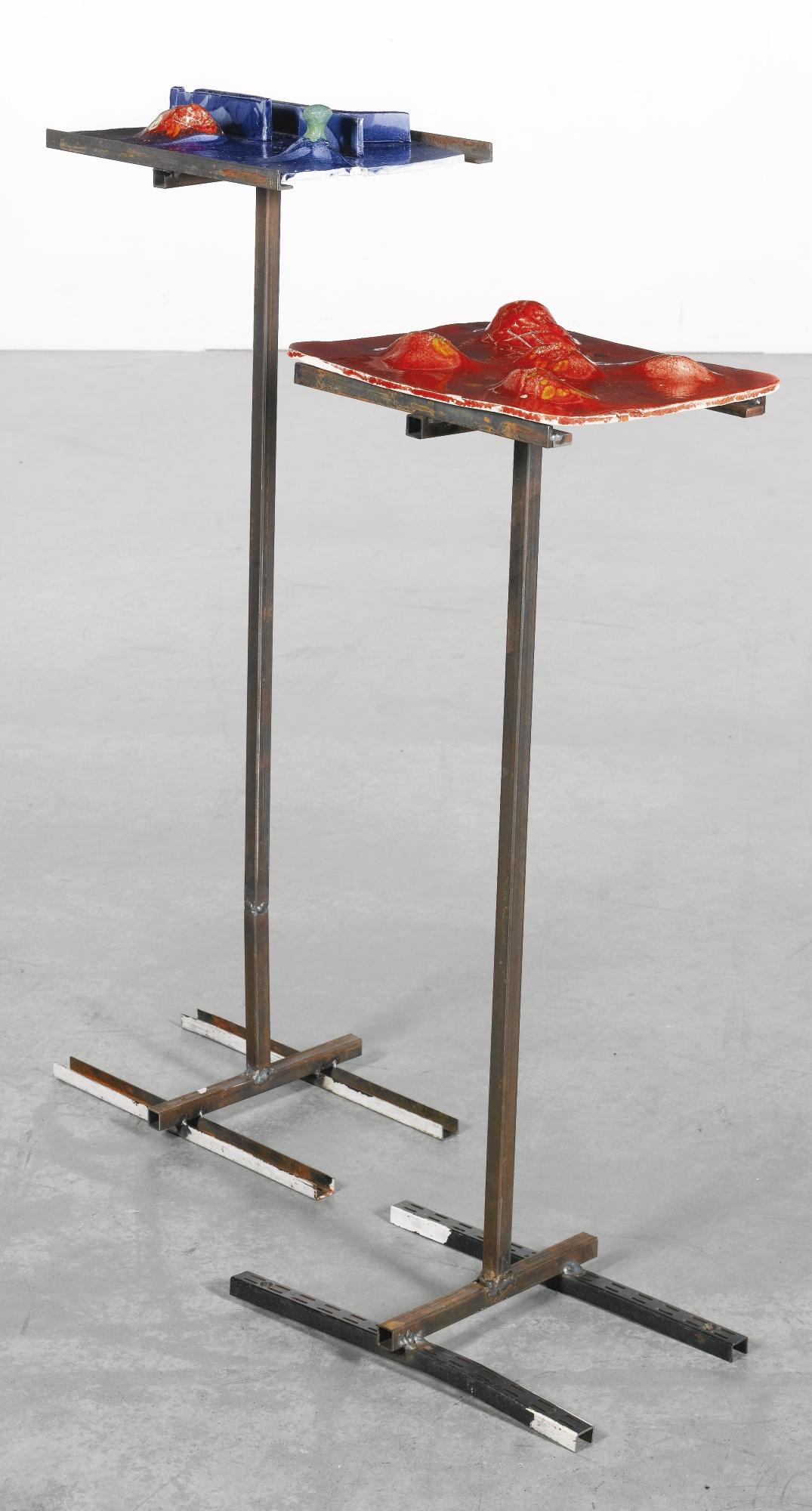 Manfred Pernice - Hugellandschraft Nach Yves Tanguy; Strassenszene Nach Radziwil