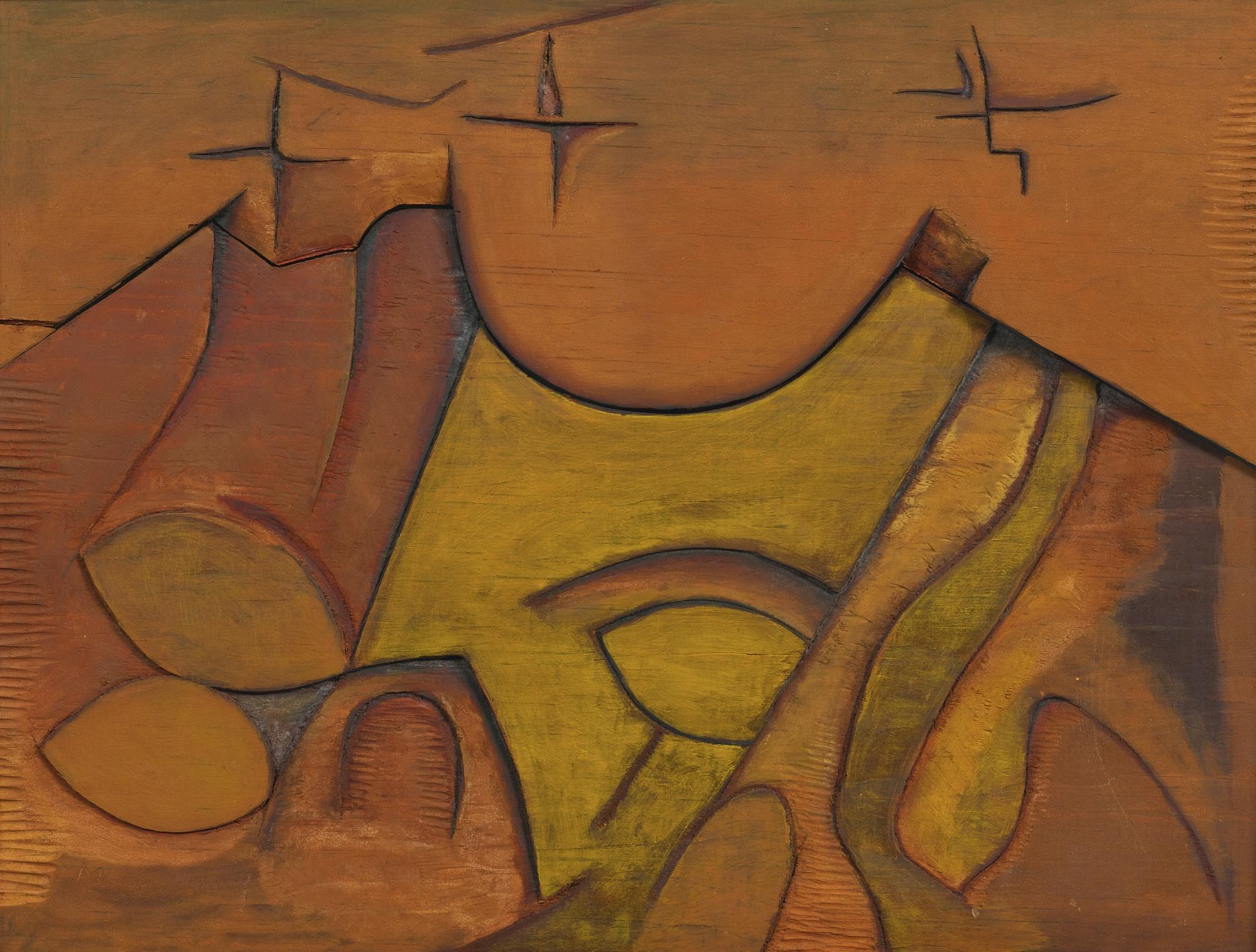 Manierre Dawson - Painted Wood Relief