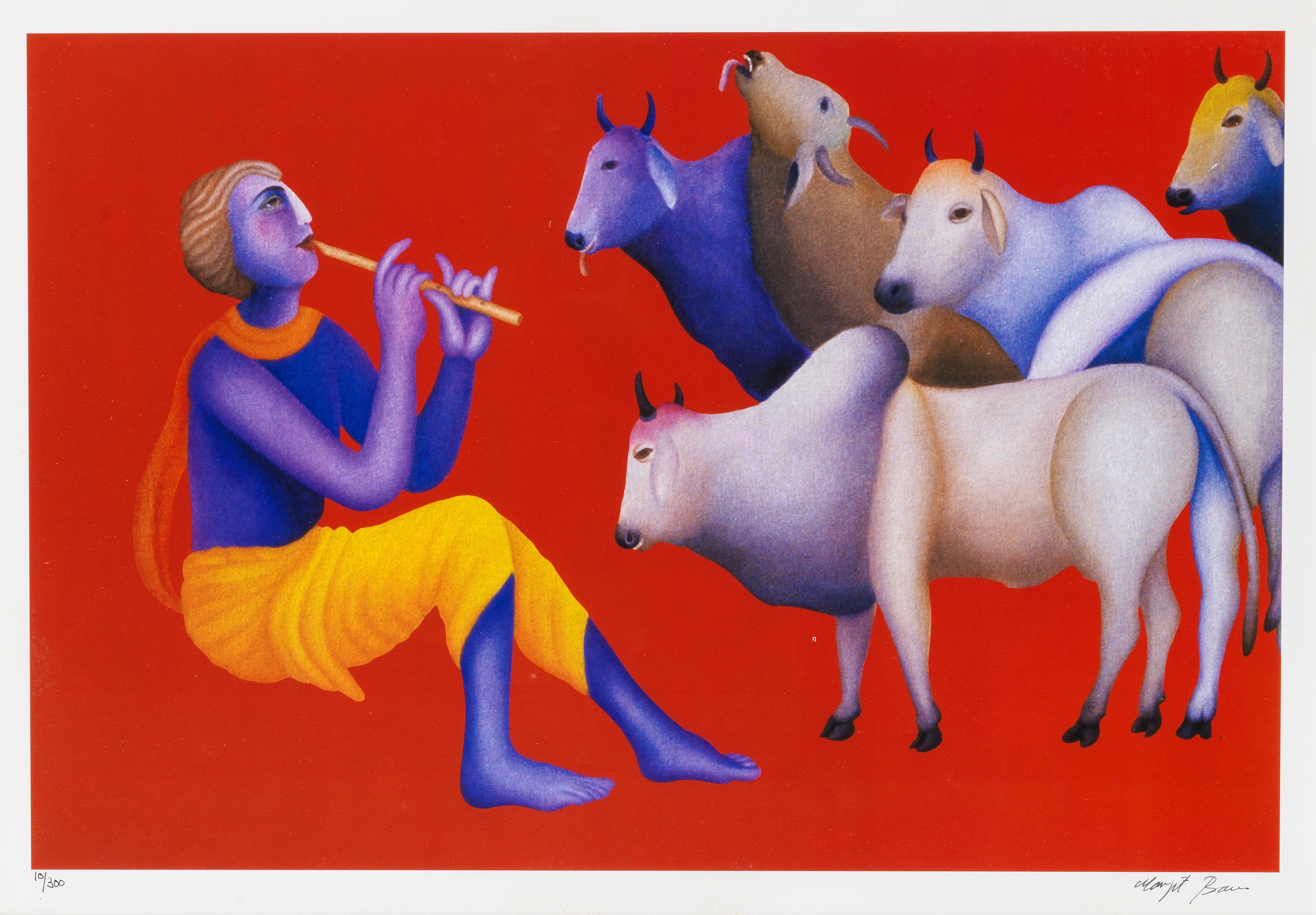 Manjit Bawa - Bhavna - I Image size (in) 12 x 18