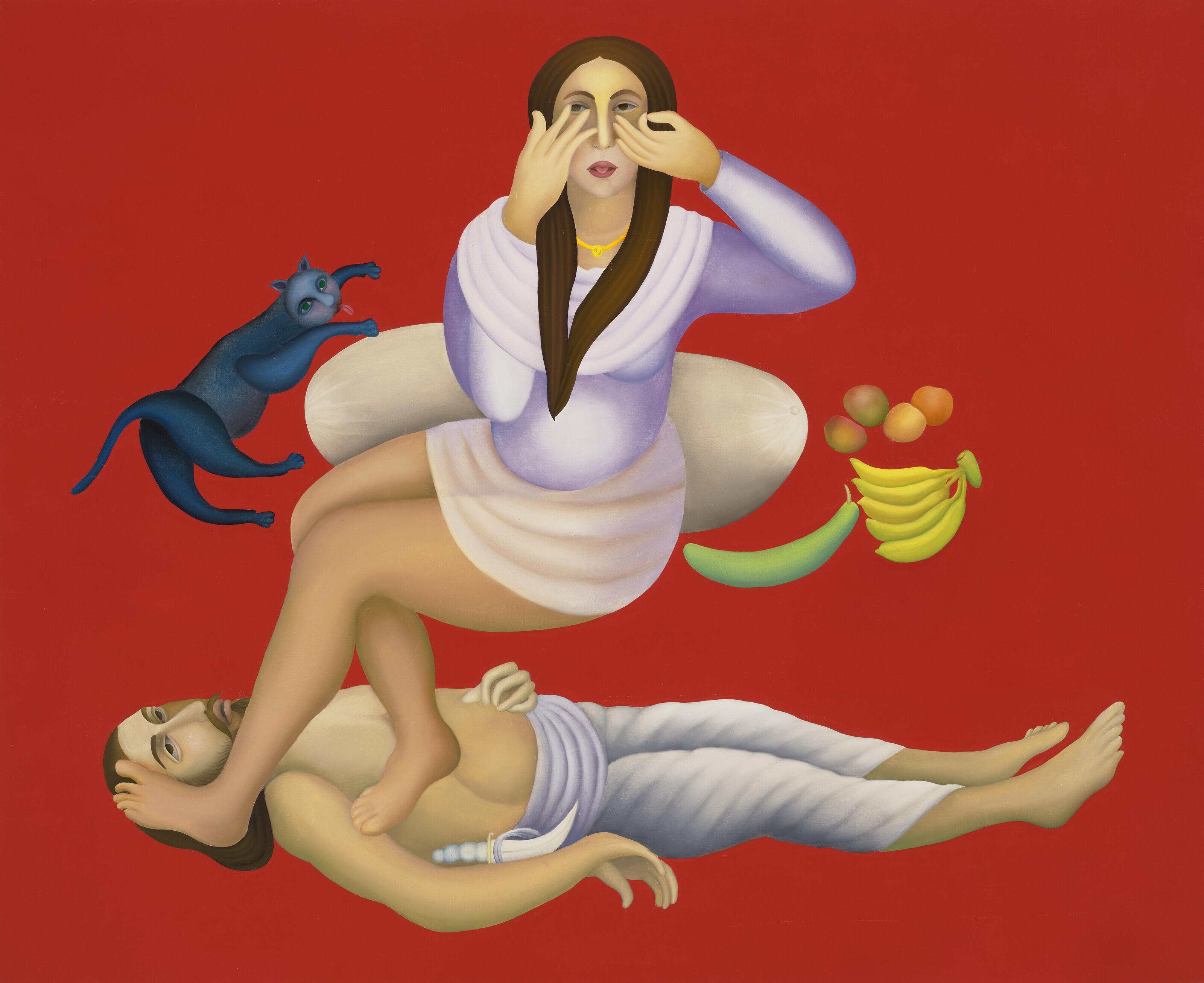 Manjit Bawa - Untitled (Devi)